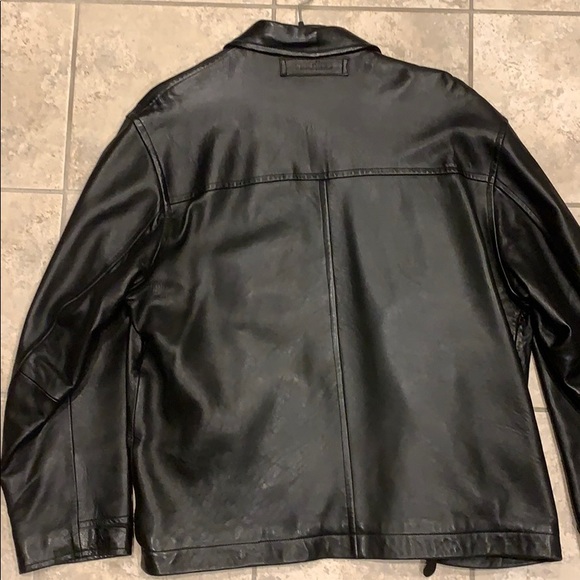 NAUTICA LEATHER BOMBER - size 46 - Picture 4 of 6